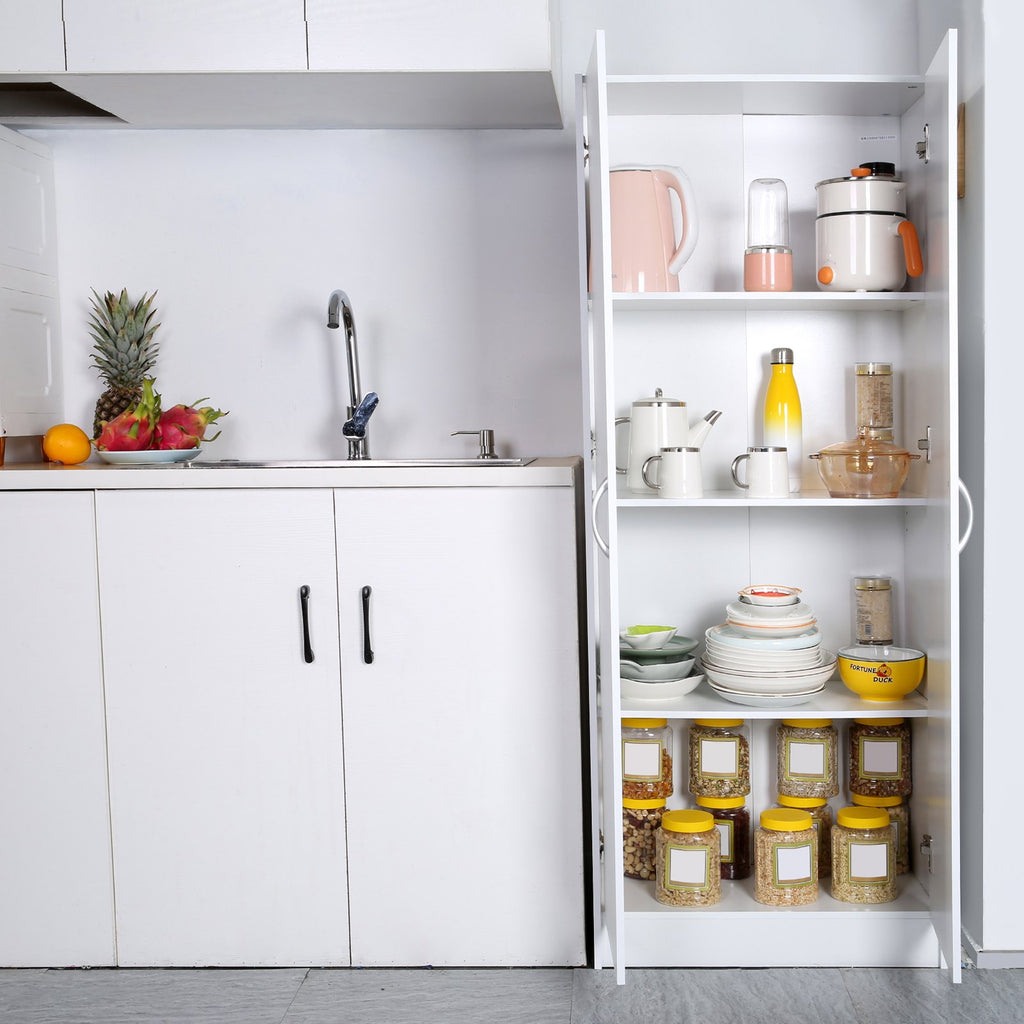 Kitchen Pantry Cabinet 60' Tall Food Pantry Storage Cabinet 110LB Loading — product image 1