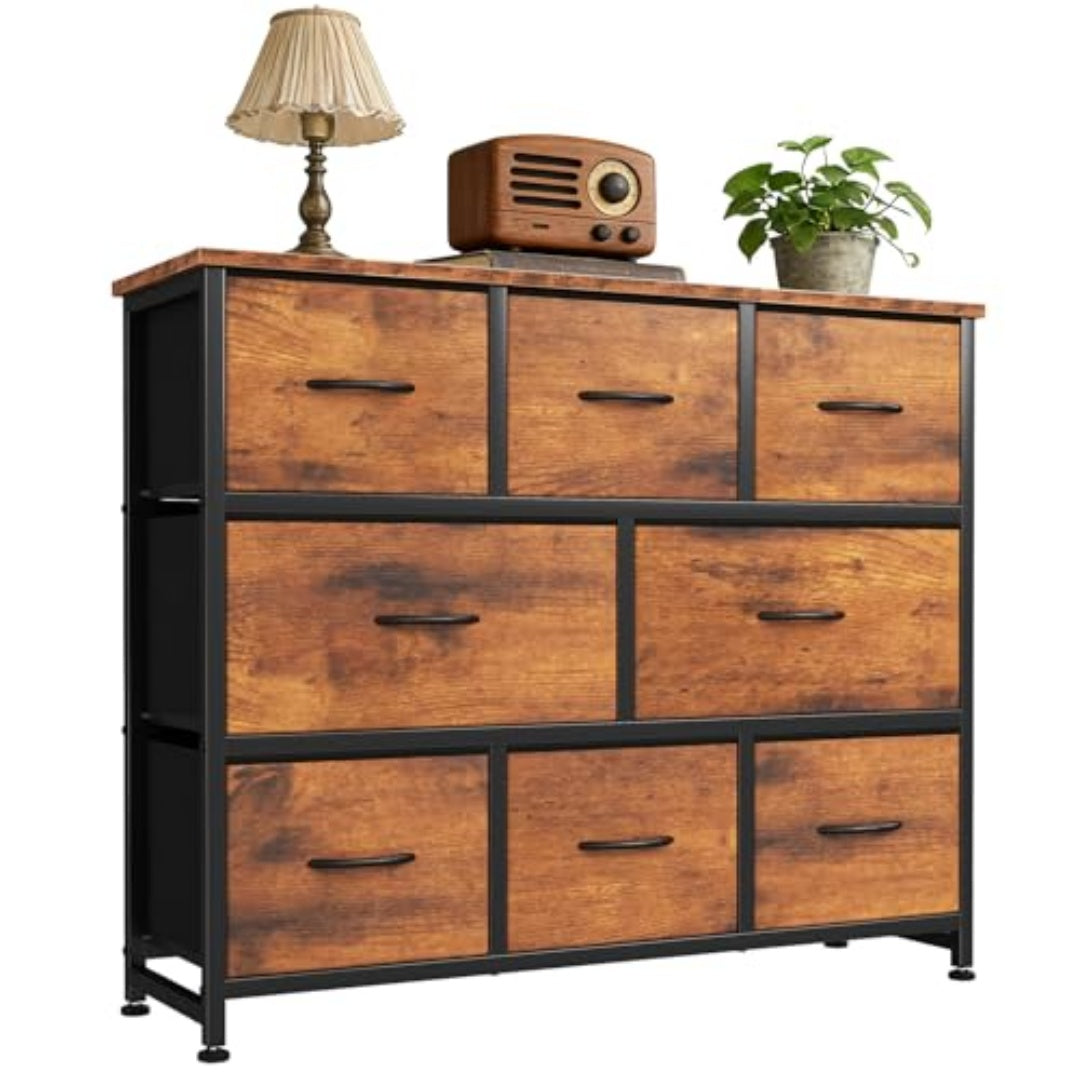 With 8 Fabric Drawers, A Spacious Storage Rack Suitable For A Cloakroom, And A Wooden Tabletop And Frame — product image 1