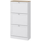 Modern Shoe Storage Cabinet with 3 Flip Drawers and Adjustable Shelves for 12-18 — product image 1