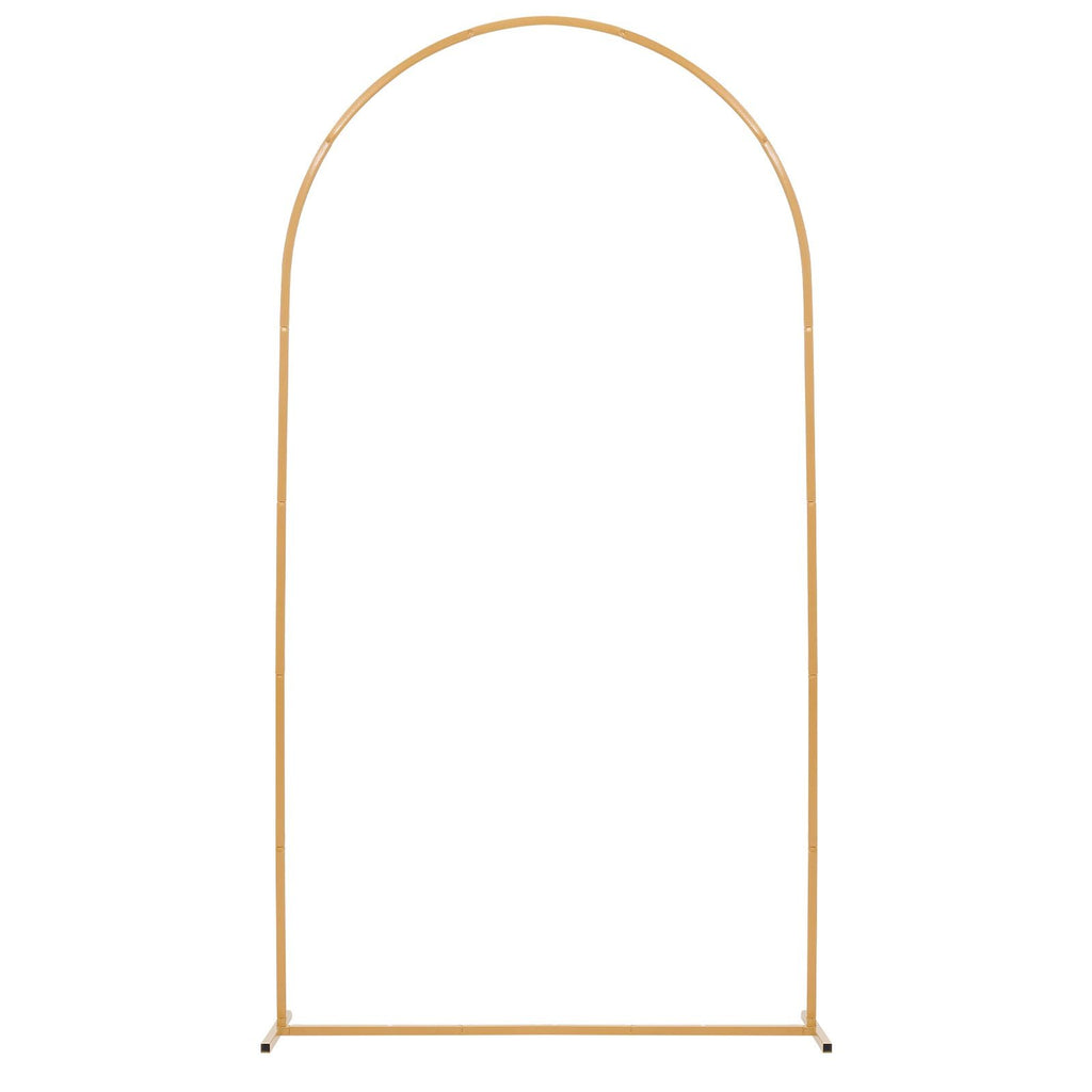 Arch Backdrop Stand, 7.2 X 4 Ft, Stable Structure, Easy Assembly, 1 Piece Gold Metal Arch Backdrop Stand For Wedding, Birthday Party, Graduation, Holiday Celebration, And Ceremony Decoration — product image 1