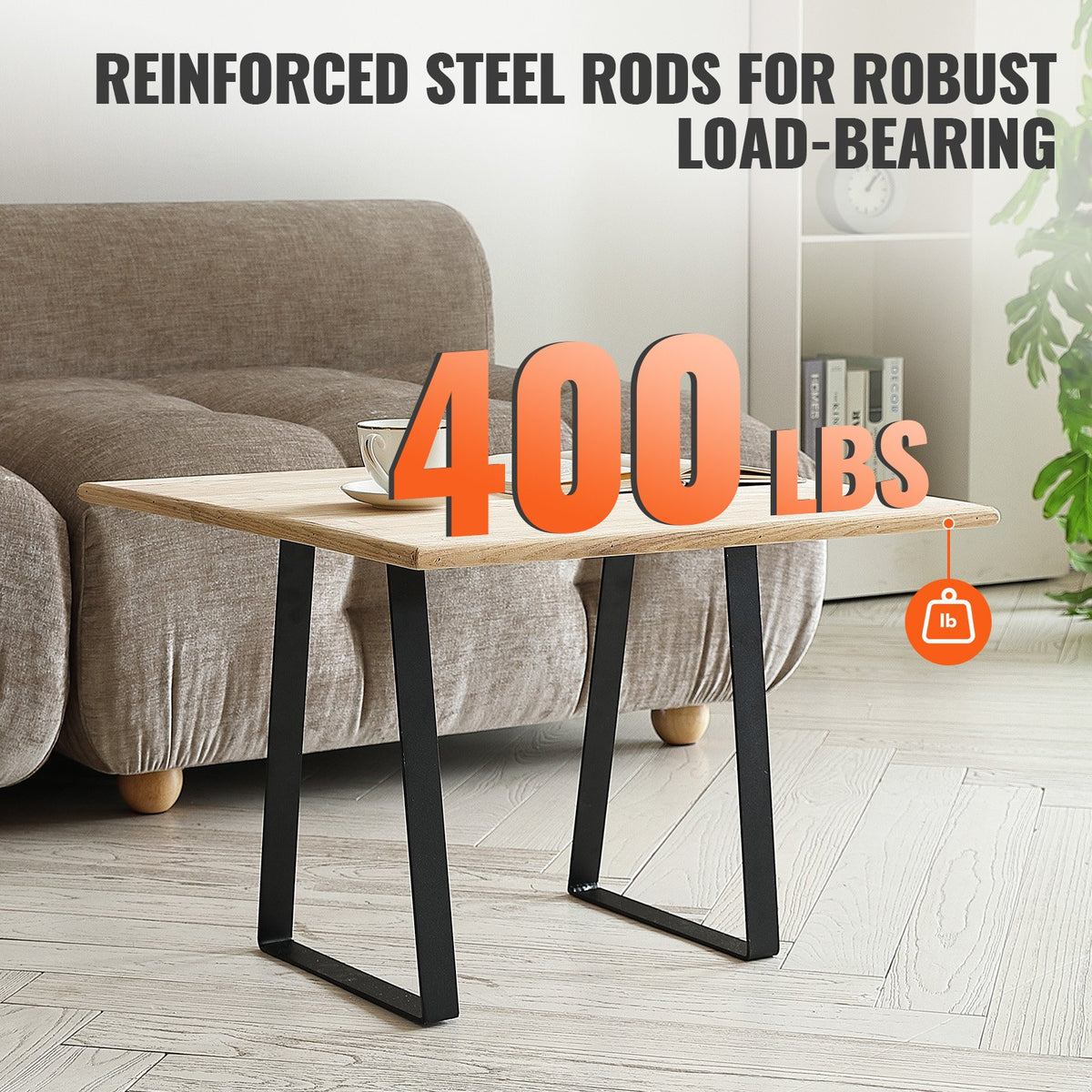 16 Inch Trapezoid Steel Table Legs — product image 3