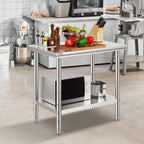 Stainless Steel Prep Table — 35 X 24 X 31 Inch — product image 3