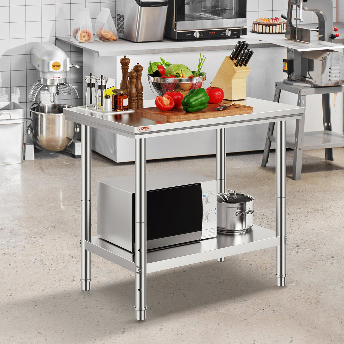 Stainless Steel Prep Table — 35 X 24 X 31 Inch — product image 3