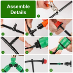 164ft Drip Irrigation Kit Automatic Garden Irrigation System Misting Plant Watering — product image 2