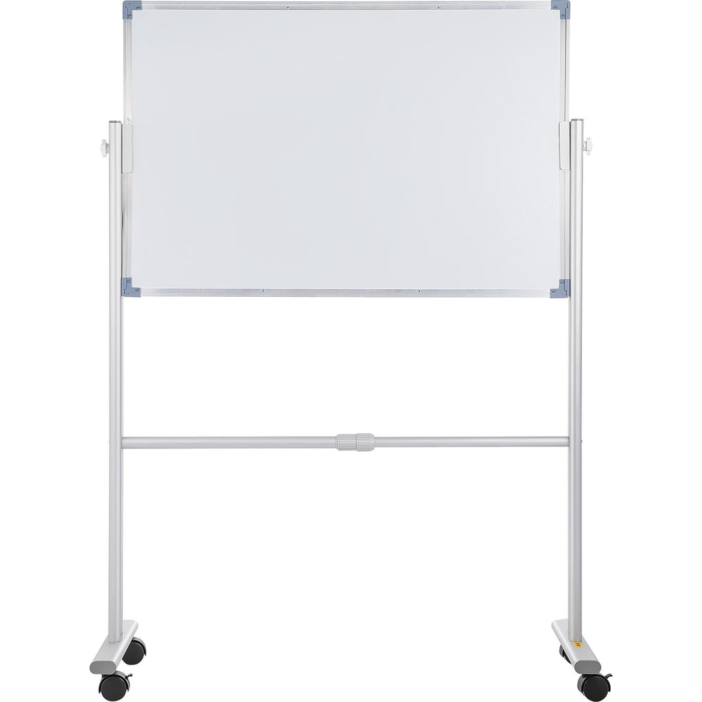 Mobile Magnetic Whiteboard, 36 X 24 Inch, Double Sided, 360 Degree Reversible Rolling Dry Erase Board, Height Adjustable With Aluminum Frame And Lockable Swivel Wheels, For Office School Home — product image 3