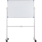 Mobile Magnetic Whiteboard, 36 X 24 Inch, Double Sided, 360 Degree Reversible Rolling Dry Erase Board, Height Adjustable With Aluminum Frame And Lockable Swivel Wheels, For Office School Home — product image 3