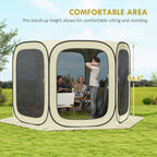 11 X 11ft Pop Up Screen Tent — Beige — product image 3
