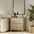 Night Stand with Charging Station — Wooden Nightstand Bedside Table — product image 1