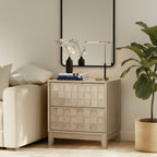 Night Stand with Charging Station — Wooden Nightstand Bedside Table — product image 1