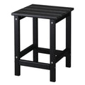 Single Layer Square Hdpe Side Table Black — product image 1