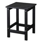 Single Layer Square Hdpe Side Table Black — product image 1