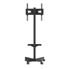VEVOR Mobile TV Stand, Mobile TV Cart For 23 To 60 Inch TVs, Height Adjustable Portable TV Stand With Wheels, With A Tray For Audio-Visual Devices, Rolling TV Stand With Mount For Bedroom, Living Room — product image 3
