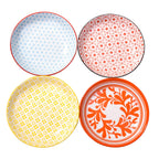 4-Piece Japanese Ceramic Dinner Plates