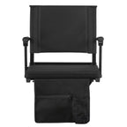 Stadium Seat, Portable Bleacher Seat With Armrest, Back Support And Thick Cushion, Bench Chair For Bleacher Includes Shoulder Strap, Hooks, Cup Holder, Black Football Bleachers Seats, 1PCS — product image 1