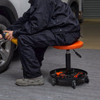 Adjustable Mechanics Rolling Creeper Seat Stool Tool Tray for Shop Garage — product image 3