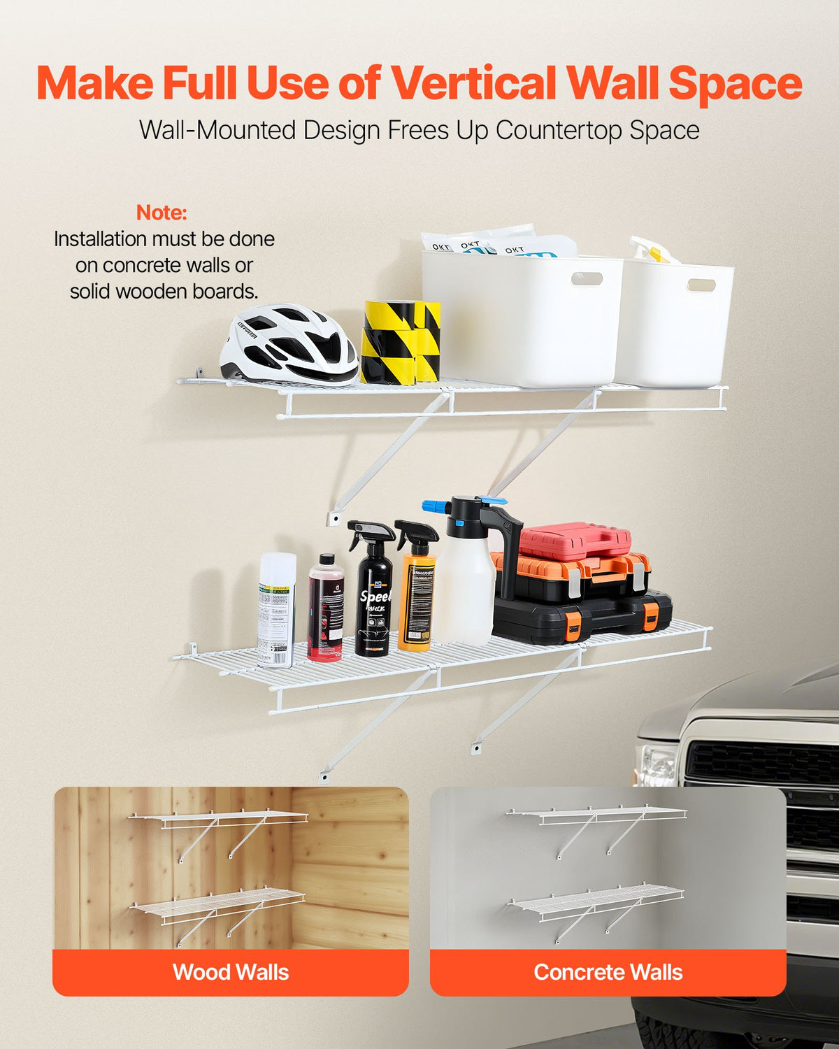 Wire Shelf Kit — 4 Ft — Set of 2 — product image 3