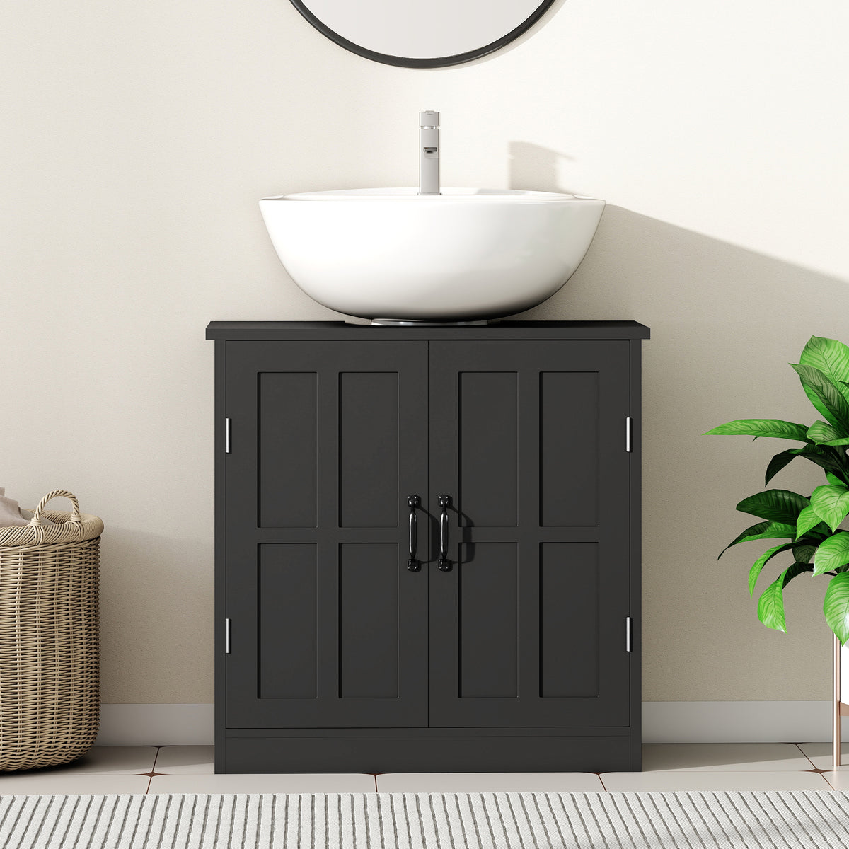 Bathroom Sink Cabinet — Pedestal Sink Cabinet with Adjustable Shelf — product image 2