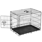Single Door Dog Cage - Durable Metal Pet Kennel, Secure Lock, Collapsible Design, Removable Tray For Easy Cleaning, Portable Puppy Cage — product image 2