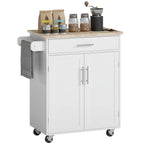 Kitchen Island Cart — Rolling Island Table with Solid Wood Top — product image 1