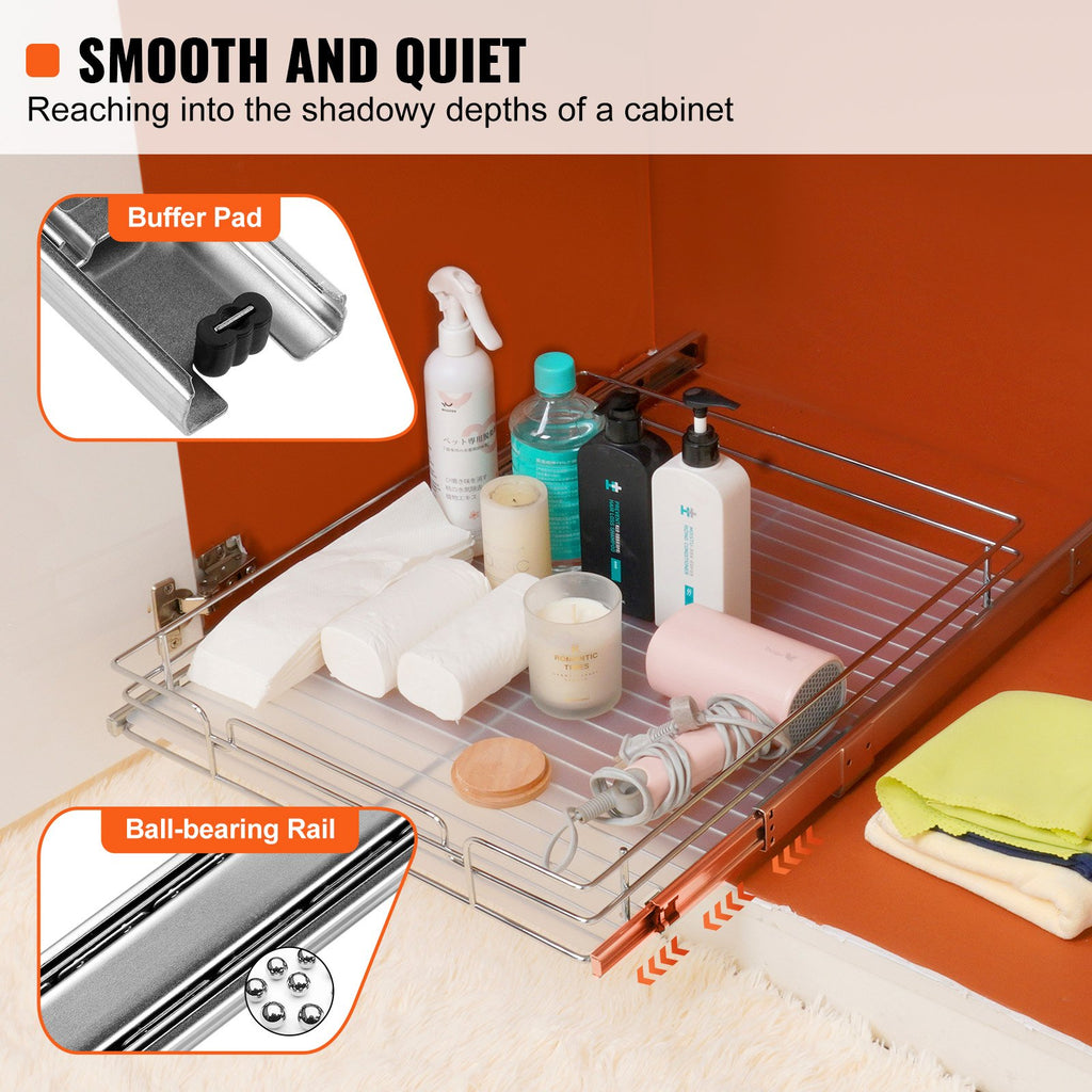 Pull Out Cabinet Organizer — Heavy Duty Slide Out Pantry Shelves — product image 2