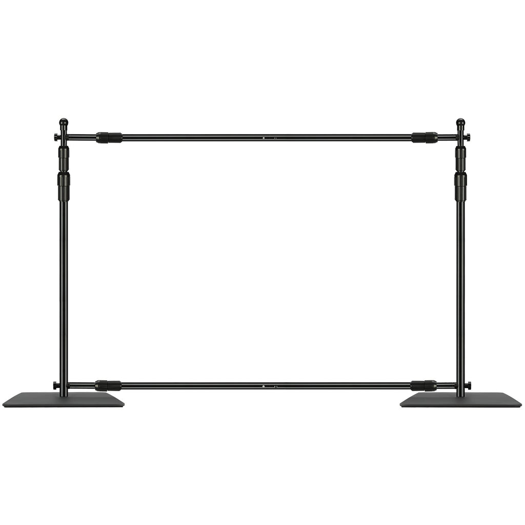 10ft X 10ft Pipe And Drape Kit, Heavy Duty Backdrop Stand With Carbon Steel Base, Adjustable Backdrop Support With 6 Clamps And A Carry Bag For Wedding, Party, Event, Photography, And Exhibition — product image 1