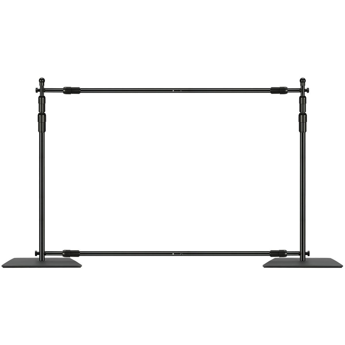 10ft X 10ft Pipe And Drape Kit, Heavy Duty Backdrop Stand With Carbon Steel Base, Adjustable Backdrop Support With 6 Clamps And A Carry Bag For Wedding, Party, Event, Photography, And Exhibition — product image 1
