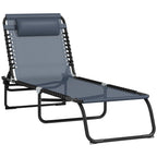 Folding Chaise Lounge Pool Chair with 4-Position Reclining Back — product image 1