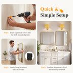 Wall Mirror with Rectangular Metal Frame — product image 3