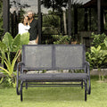 2-Person Outdoor Glider Bench Patio Double Swing Rocking Chair Loveseat with Power — product image 2