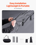 Outdoor Bike Storage Tent Fan-Shaped Waterproof Bike Tent For 4 To 5 Bikes — product image 3