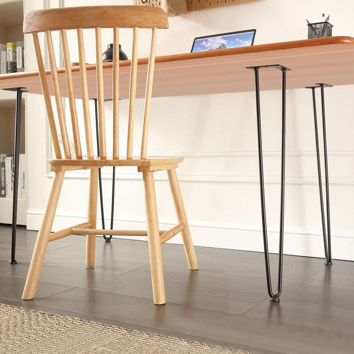 28' Hairpin Furniture Legs — Metal Home Diy Projects for Nightstand — product image 1