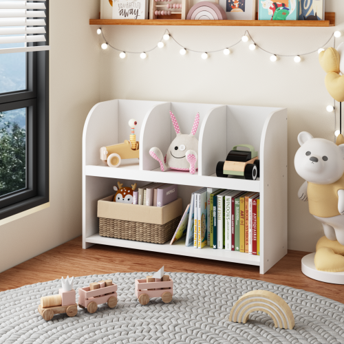 Kids Bookcase with 4 Compartments — product image 1