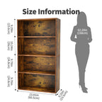 Four-tier And Three-tier Bookcases, Floor-standing Open Shelving, Suitable For Storage In Home Offices, Living Rooms And Bedrooms — product image 3