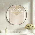 Round Wall Mirror, Bathroom Mirrors For Over Sink, Circle Mirror For Bathroom, Entryway, Bedroom, Vanity — product image 1