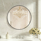 Round Wall Mirror, Bathroom Mirrors For Over Sink, Circle Mirror For Bathroom, Entryway, Bedroom, Vanity — product image 1