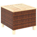 Outdoor Side Table with PE Rattan — product image 1