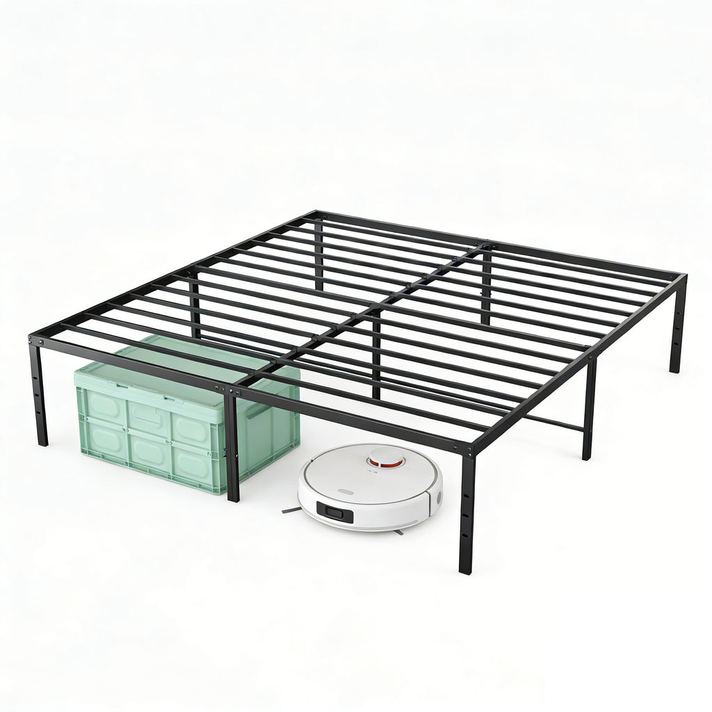 Queen steel platform bed frame