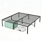 Queen steel platform bed frame