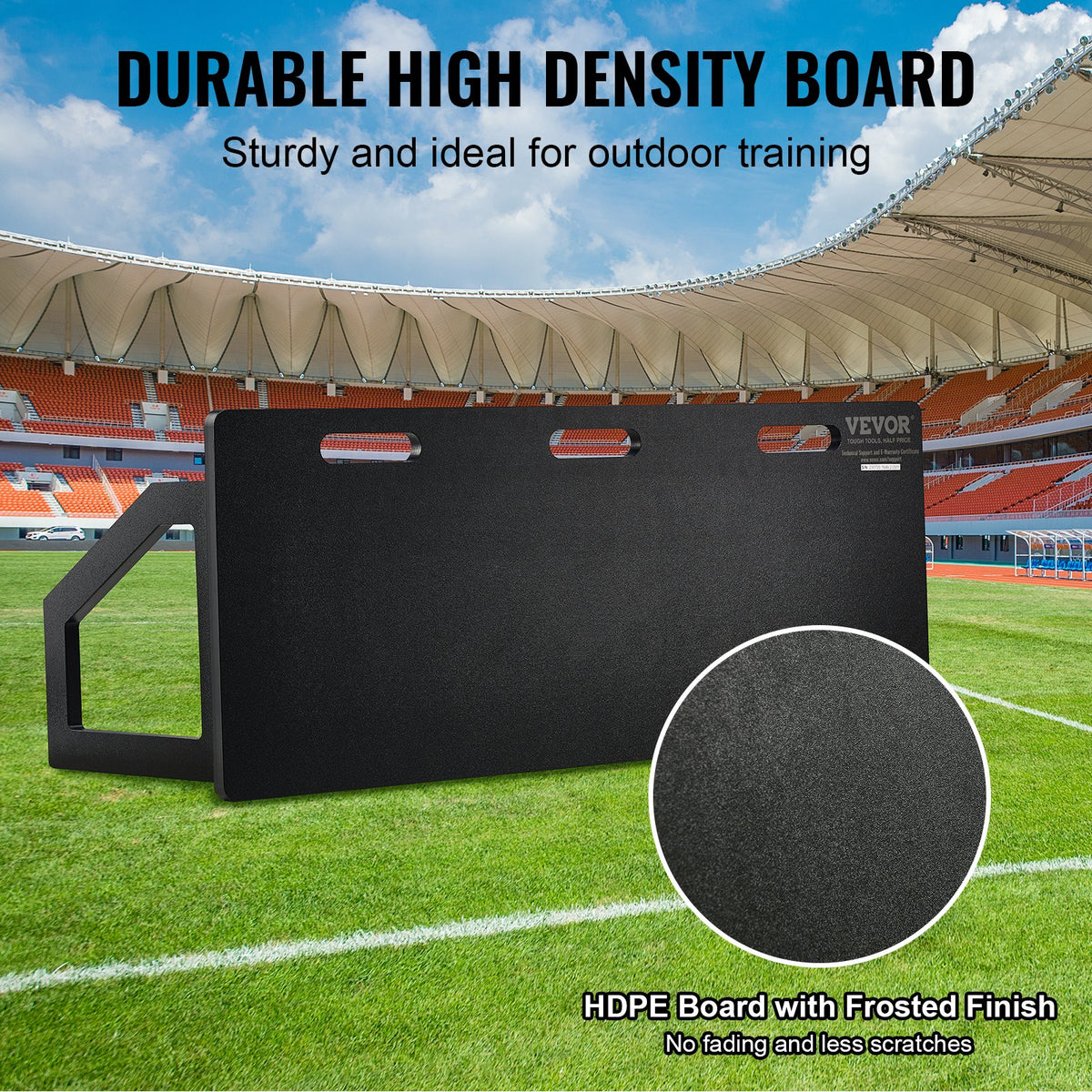 Soccer Rebounder Board, 45"X18" Portable Soccer Wall With 2 Angles Rebound, Foldable HDPE Kickback Rebound Board, Soccer Training Equipment For Kids And Adults, Passing & Shooting Practice — product image 2