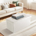43-inch Foldable Storage Bench, Made Of PVC, With A Load Capacity Of 660 Pounds — product image 3