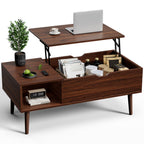 Lift Tabletop Coffee Tables For Living Room With Storage Shelf And Hidden Compartment — product image 3