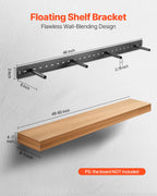 1 Pack Shelf Bracket 46 Inch / 1168.4 Mm Heavy Duty Floating Shelf Bracket — product image 3