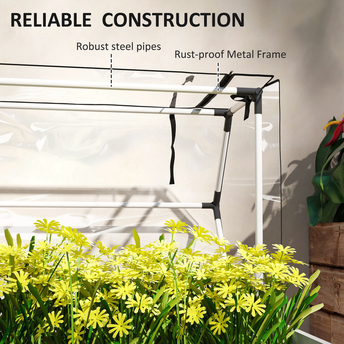Elevated Garden Box with Greenhouse Cover — product image 2