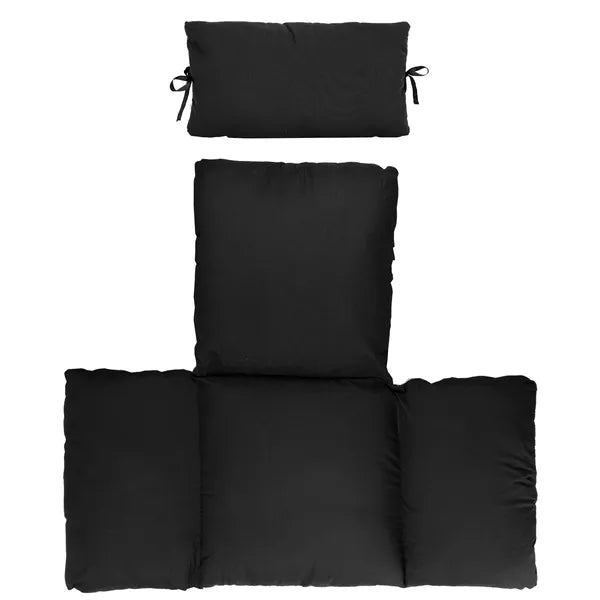 Egg Chair Cushion Hanging Basket Seat Cushion Thicken Soft Egg Swing Chair Pad Hanging Egg Chair Cushion With Headrest — product image 3