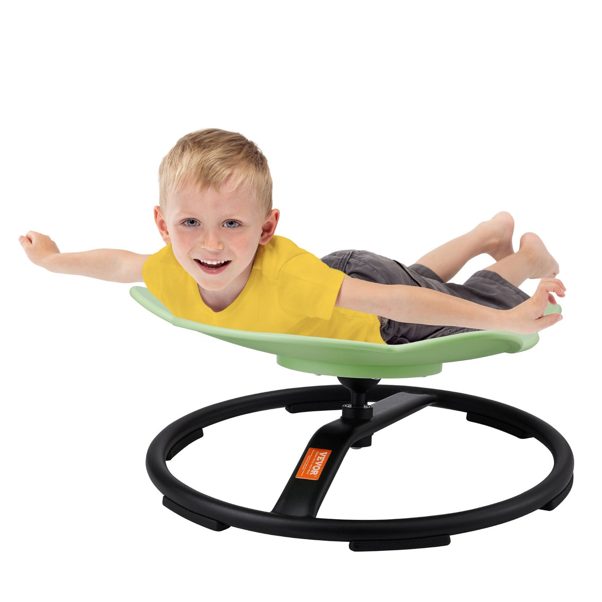 Elephant Kids Swivel Chair, 220 LBS Capacity, Autistic Kids Sensory Toy Chair With Non-Slip Metal Base, Toddler Sit And Spin Chair For Coordination Balance Focus Green — product image 2