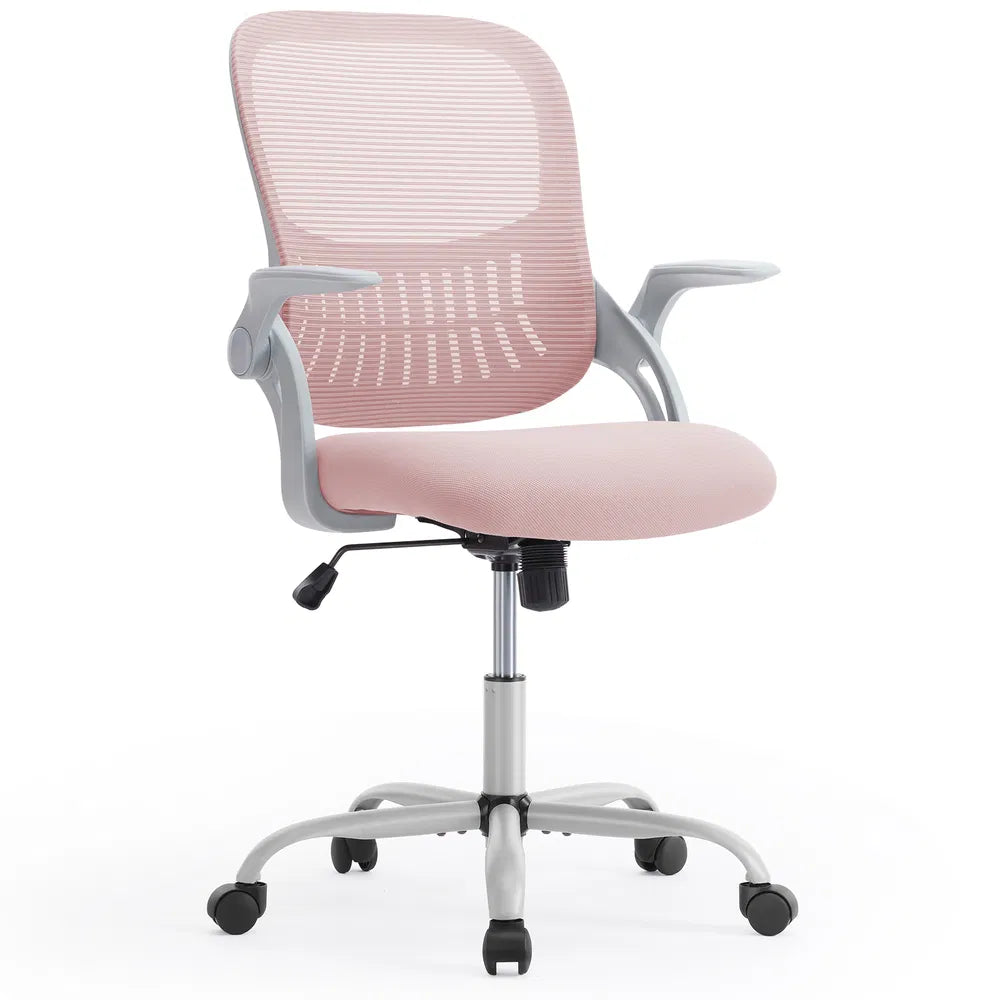 Office Mid Back Ergonomic Mesh Computer Desk Larger Seat Executive Height Adjustable Swivel Task Chair With Lumbar Support — product image 2