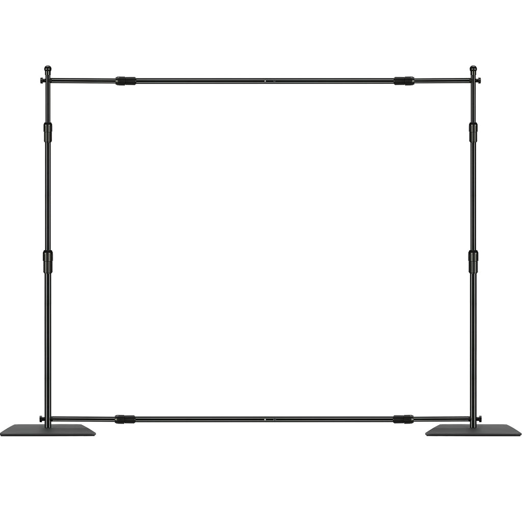 10ft X 10ft Pipe And Drape Kit, Heavy Duty Backdrop Stand With Carbon Steel Base, Adjustable Backdrop Support With 6 Clamps And A Carry Bag For Wedding, Party, Event, Photography, And Exhibition — product image 3