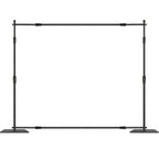 10ft X 10ft Pipe And Drape Kit, Heavy Duty Backdrop Stand With Carbon Steel Base, Adjustable Backdrop Support With 6 Clamps And A Carry Bag For Wedding, Party, Event, Photography, And Exhibition — product image 3