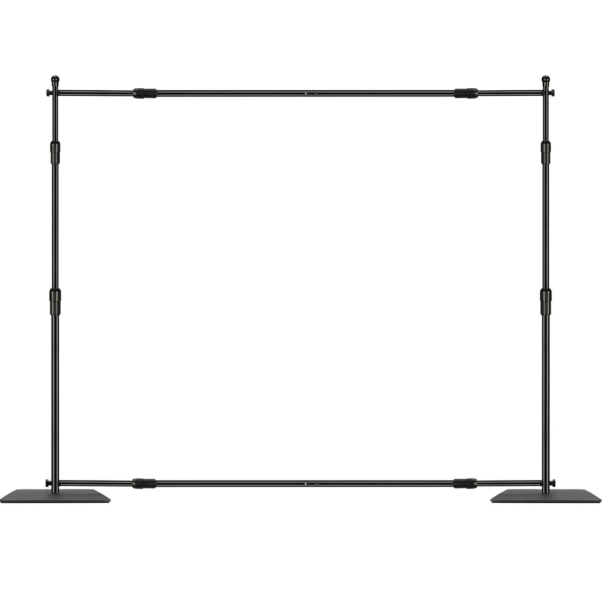 10ft X 10ft Pipe And Drape Kit, Heavy Duty Backdrop Stand With Carbon Steel Base, Adjustable Backdrop Support With 6 Clamps And A Carry Bag For Wedding, Party, Event, Photography, And Exhibition — product image 3