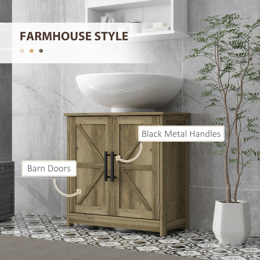 Farmhouse Pedestal Sink Storage Cabinet — product image 2
